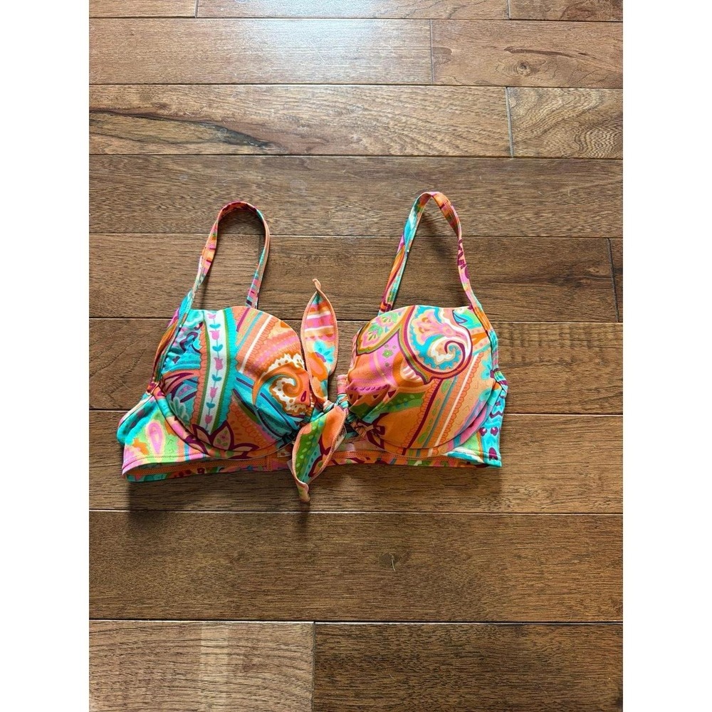Victoria's Secret 36B Women's Paisley Print Bikini Top Underwire